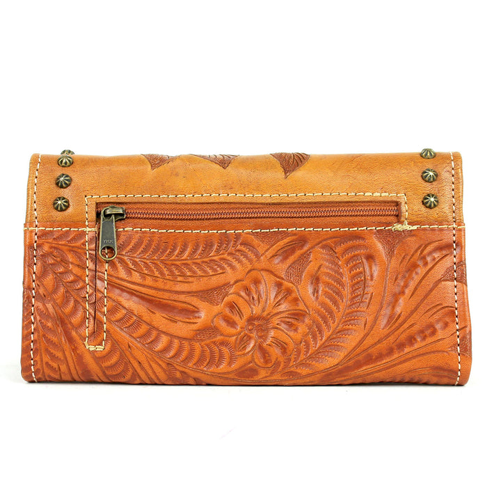 American West Texas Rose Ladies' Tri-Fold Wallet