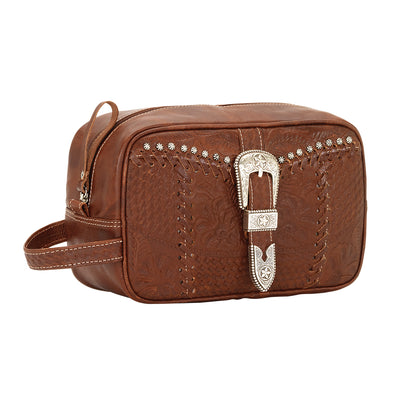 Texas West Western Genuine Leather Indian Head Cowgirl Crossbody Messenger Fringe Purse Bag, Women's, Size: Small, Brown