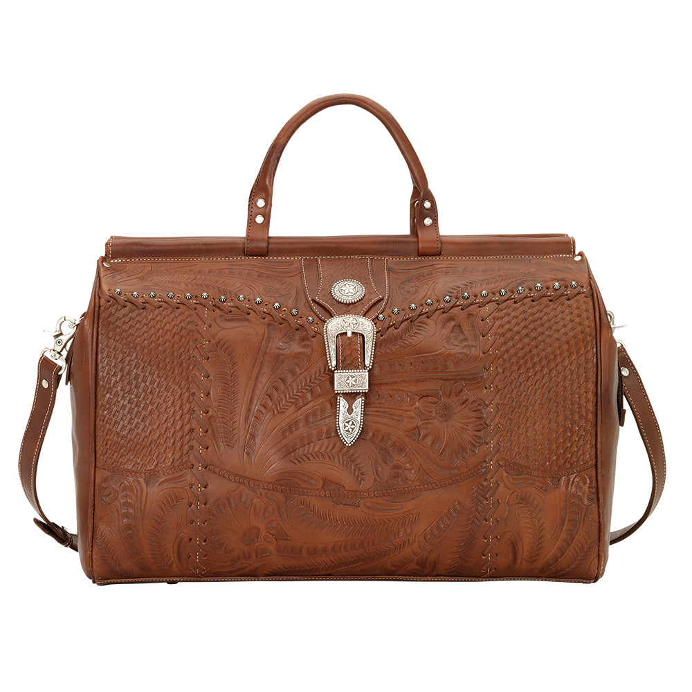 Retro Romance Duffel Bag Antique Brown