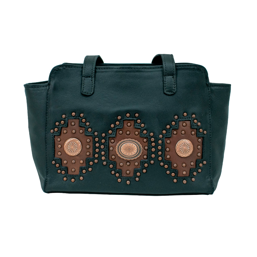 Midnight Copper Ultra Soft Zip Top Tote with Secret Compartment