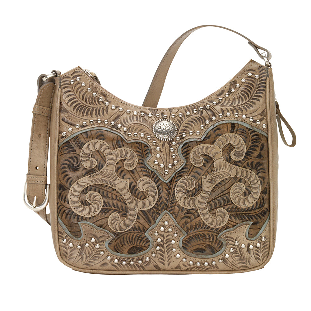 Annie's Secret Collection Shoulder Bag With Secret Compartment Sand