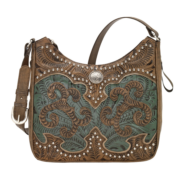 Annie's Secret Collection Shoulder Bag With Secret Compartment Marine Turquoise