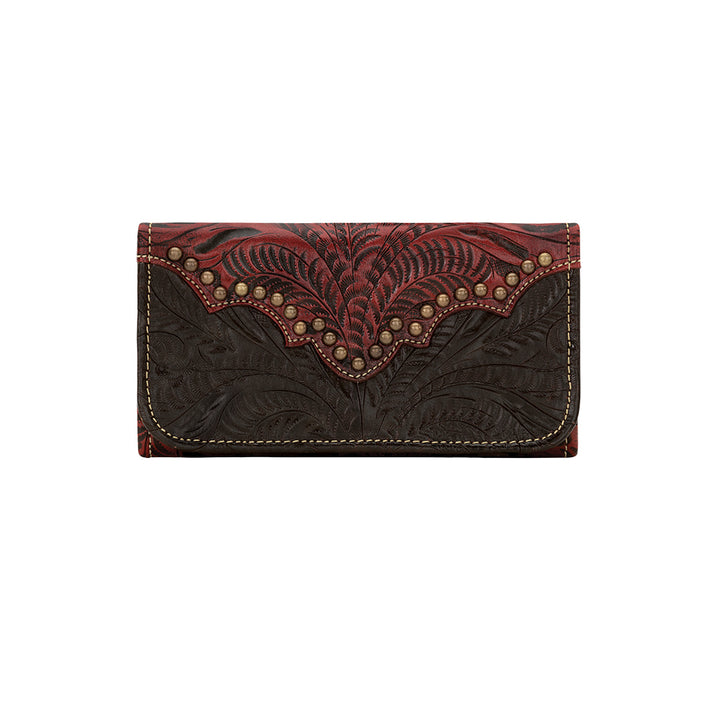 Annie's Secret Collection Tri-Fold Ladies' Wallet Chocolate