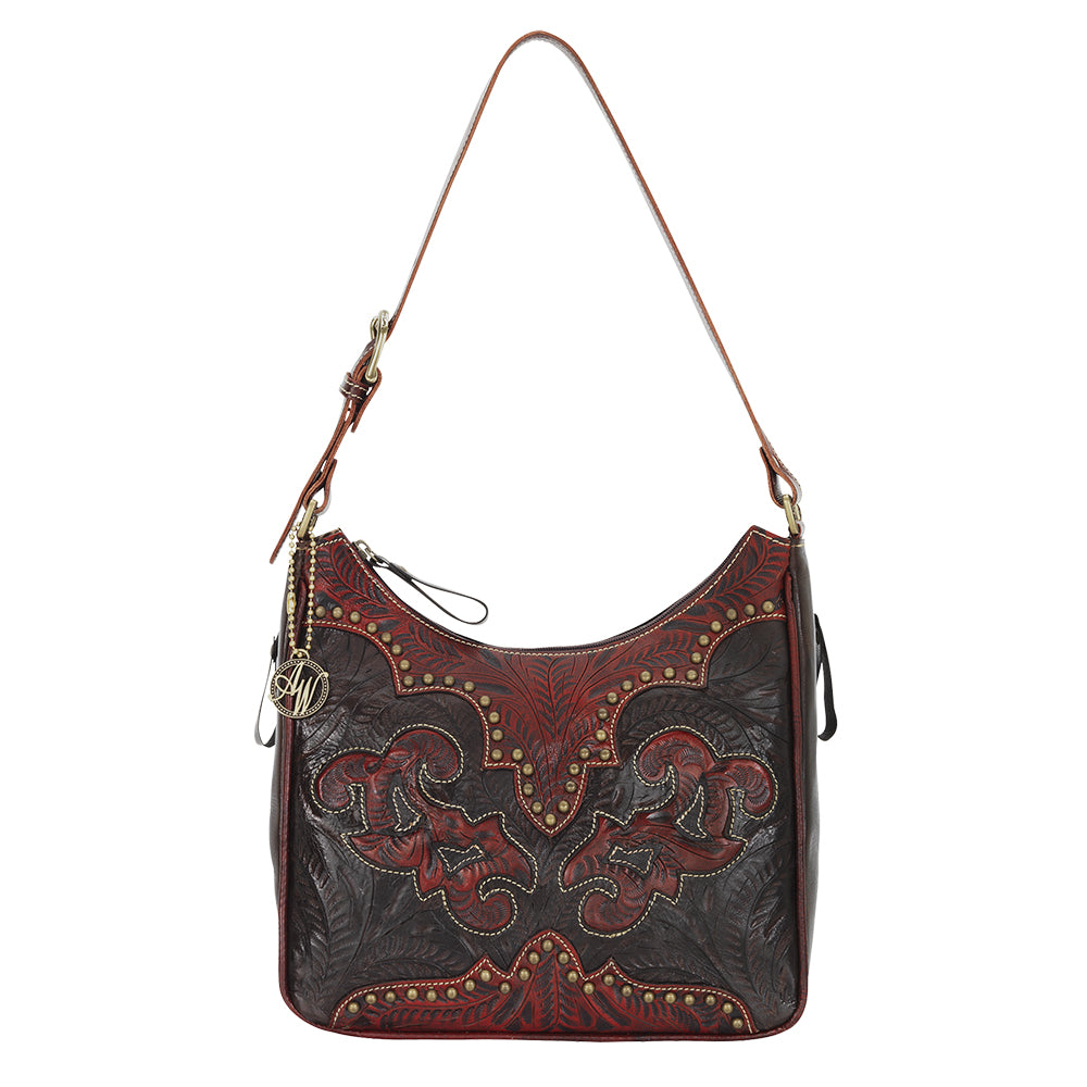 Annie's Secret Collection Shoulder Bag With Secret Compartment Chocolate