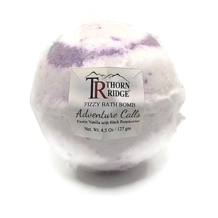 Adventure Calls: Vanilla and Black Raspberry Bath Bomb