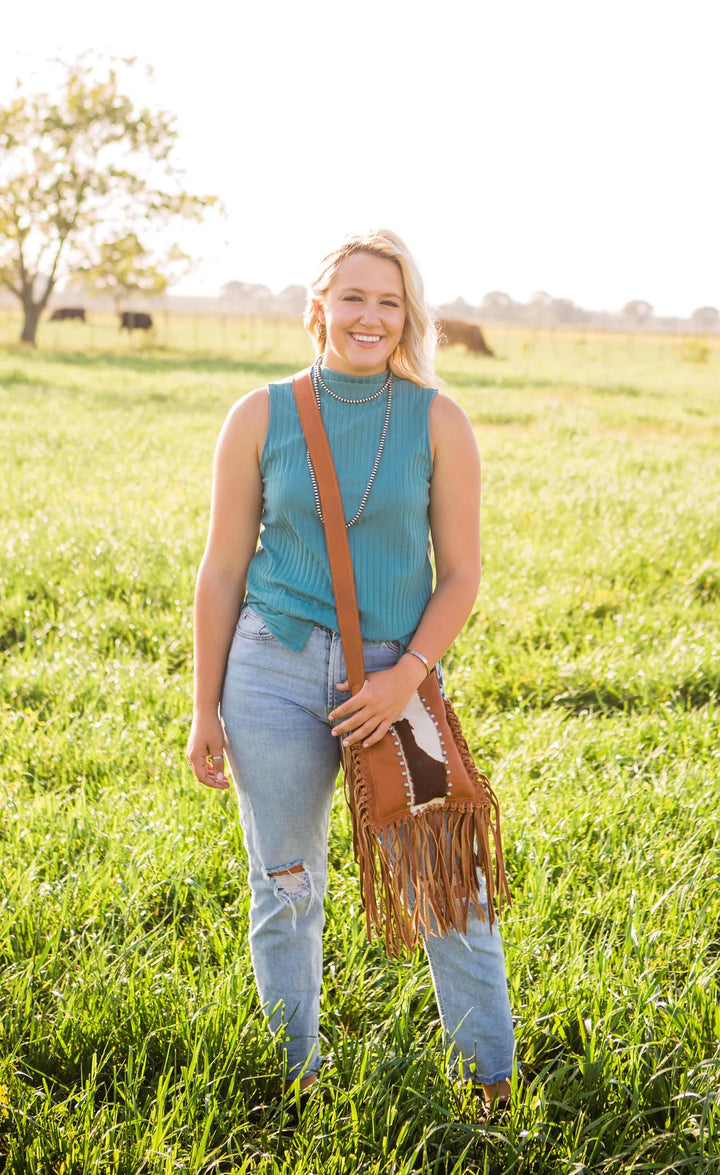 Fringed Cowgirl Messenger Crossbody