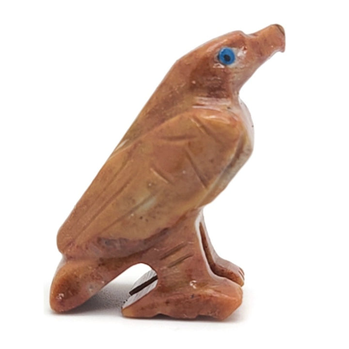 Eagle Dolomite Spirit Animal Figurine A - Reddish Brown