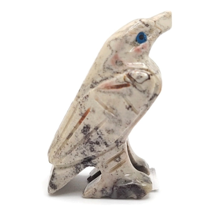 Eagle Dolomite Spirit Animal Figurine D - Ivory