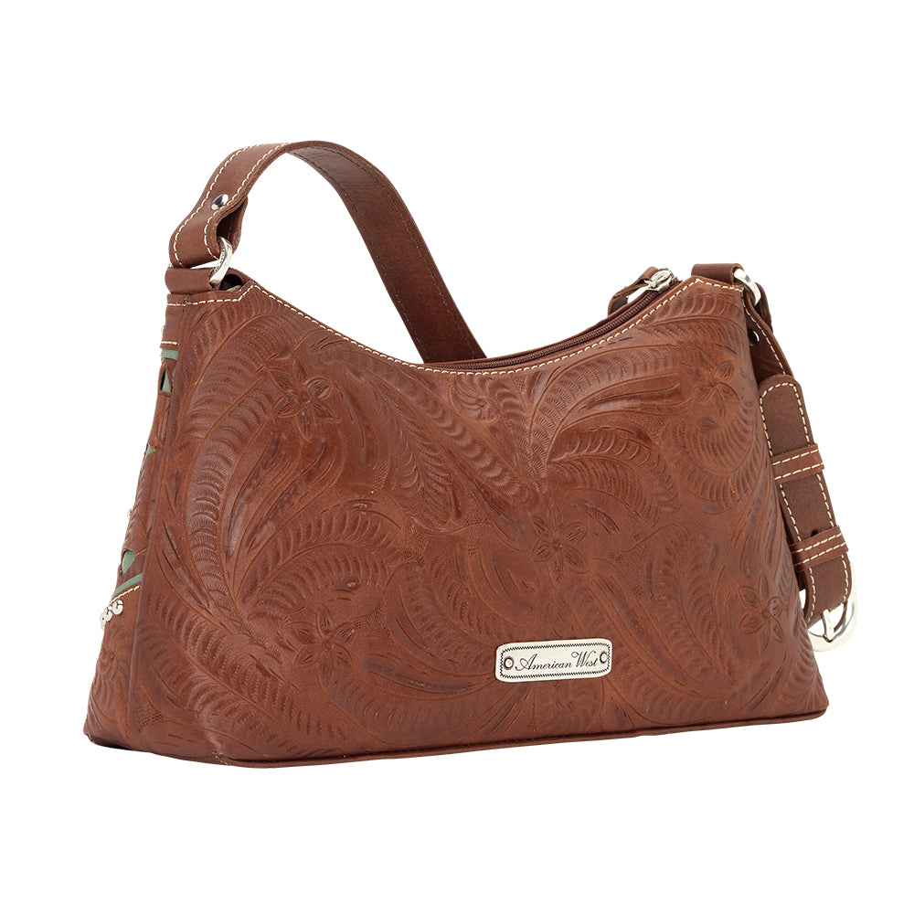 Lady Lace Zip-Top Shoulder Bag