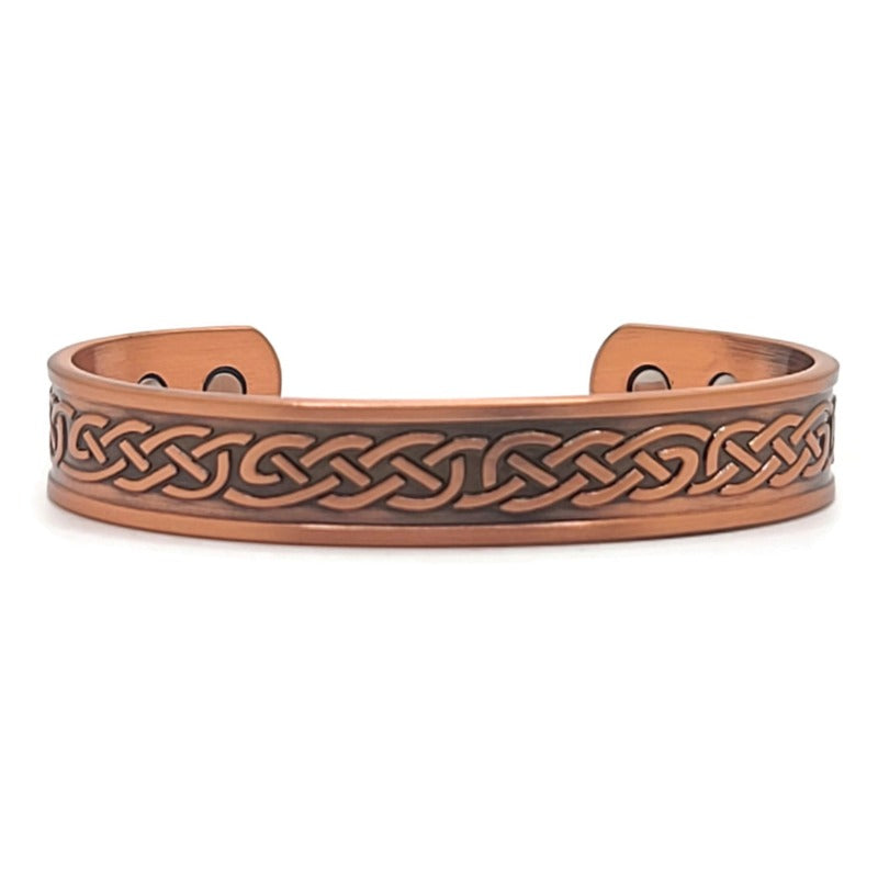 Magnetic Antique Copper Celtic Knot Bracelet