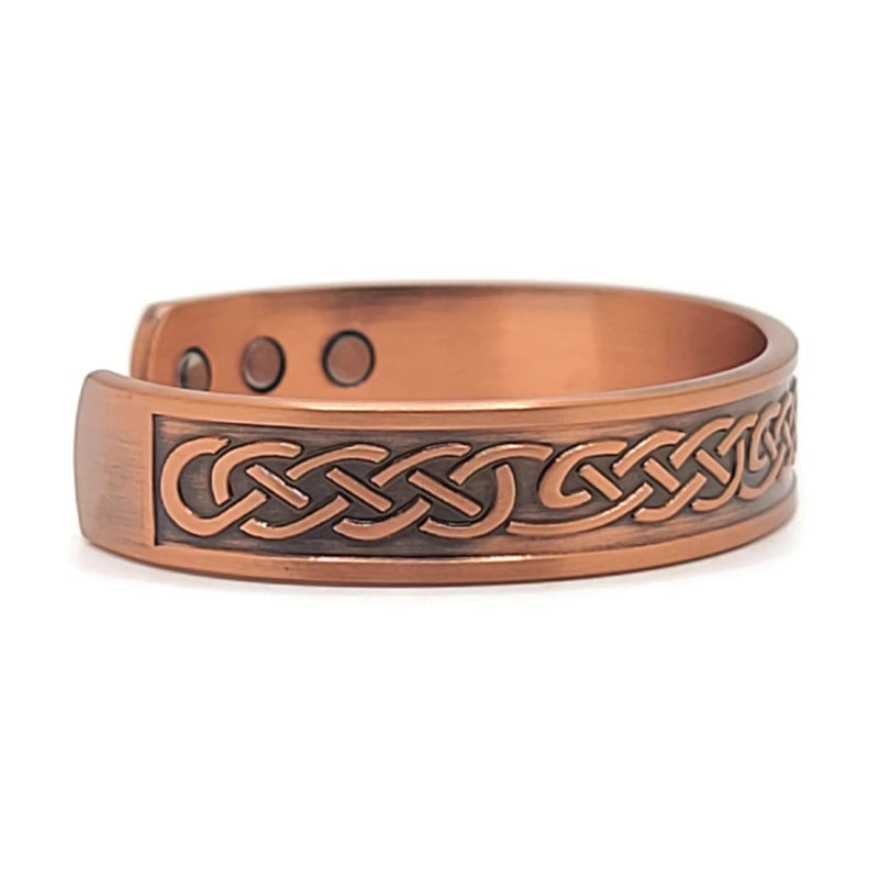 Magnetic Antique Copper Celtic Knot Bracelet