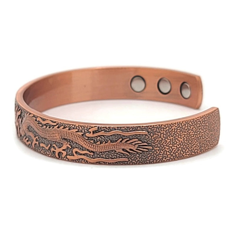 Magnetic Antique Copper Phoenix & Dragon Bracelet