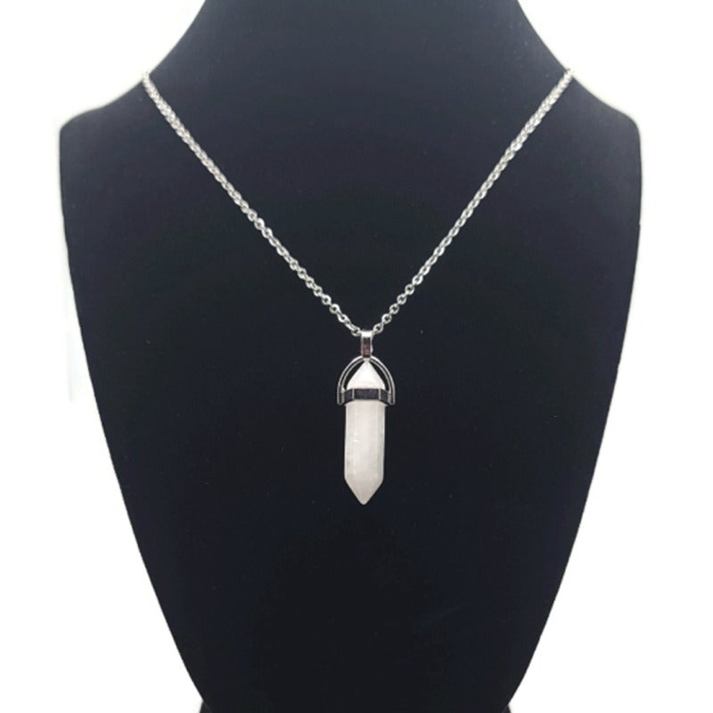 Rose Quartz Pendulum Necklace