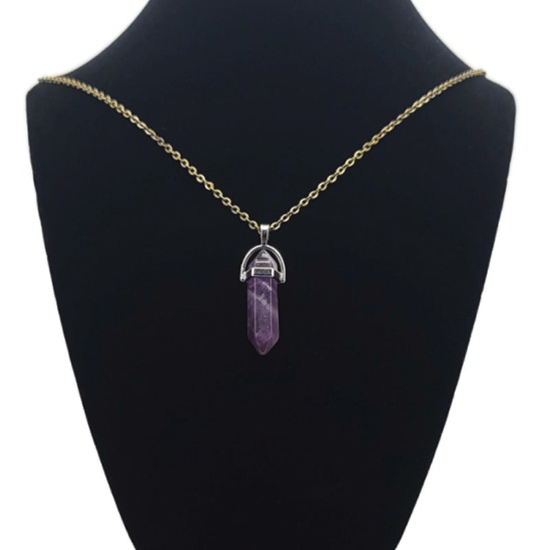 Amethyst Pendulum Necklace