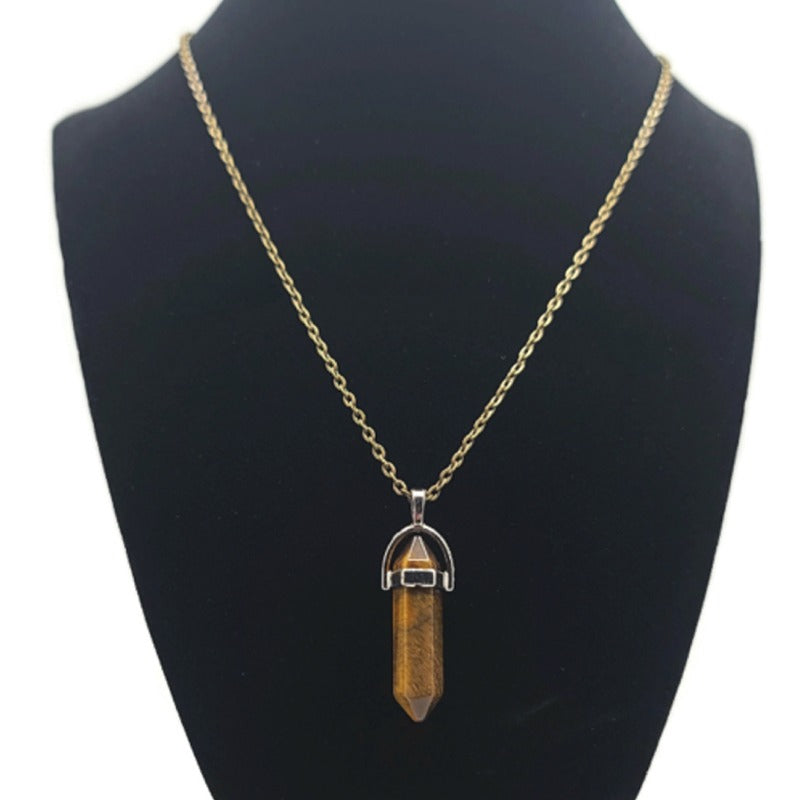 Tiger's Eye Pendulum Necklace