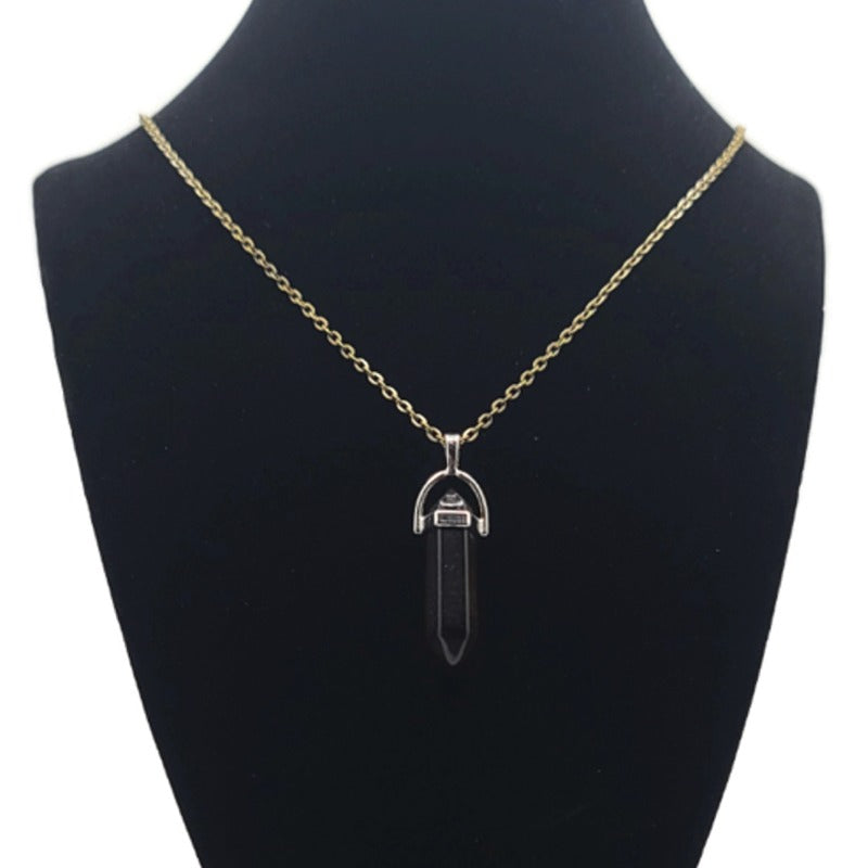 Black Onyx Pendulum Necklace