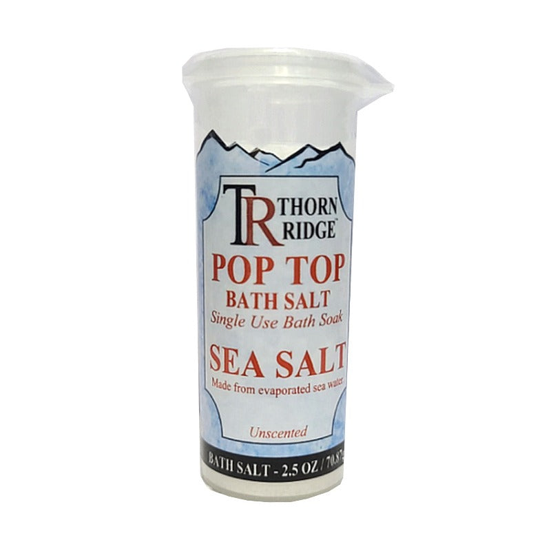 Pop Top Single Use Bath Salts (2.5 oz) Pop Top Single Use Sea Salt Bath Soak