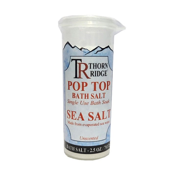 Pop Top Single Use Bath Salts (2.5 oz) Pop Top Single Use Sea Salt Bath Soak