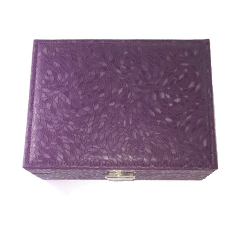 Phylux 2-Layer PU Leather Purple Violet Jewelry Box