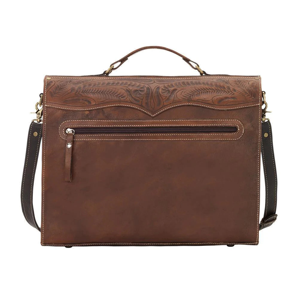 Retro Romance Multi Compartment Laptop Briefcase With Pockets