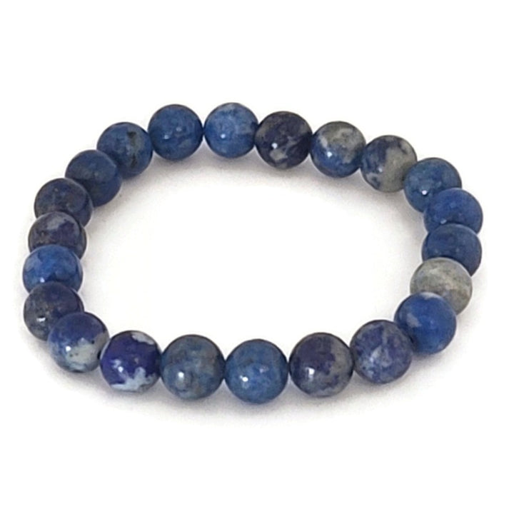 Sodalite Elastic 8 mm Round Bead Bracelet