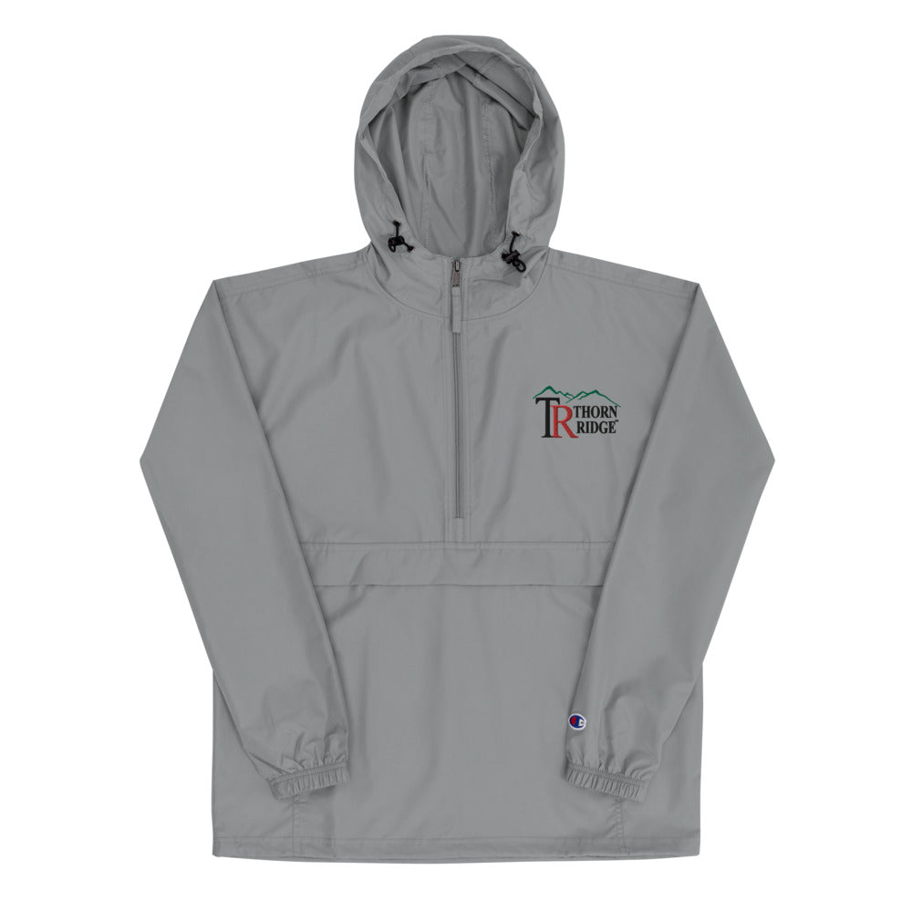 Embroidered Champion Packable Jacket Graphite