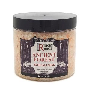 Ancient Forest: Cedarwood & Patchouli Bath Salt Soak 16 oz