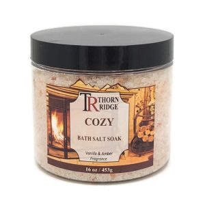 Cozy: Vanilla & Amber Bath Salt - 16 oz