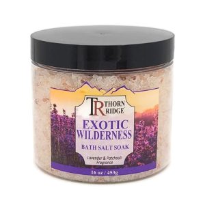 Exotic Wilderness: Lavender Patchouli Bath Salt - 16 oz