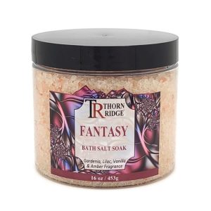 Fantasy: Gardenia, Lilac, Vanilla & Amber Bath Salt - 16 oz