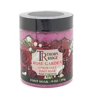 Rose Garden: Rose Epsom Salt Foot Soak - 9 oz & 4 oz 9 oz