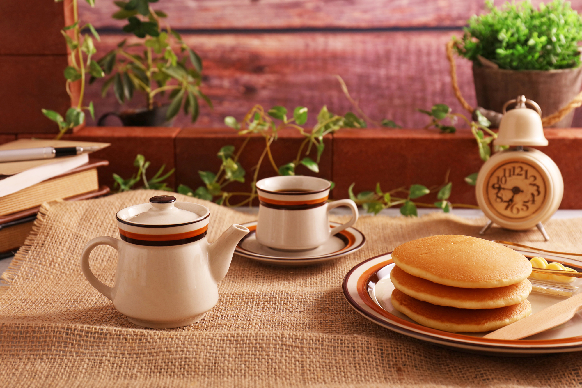 coffee and pancakes